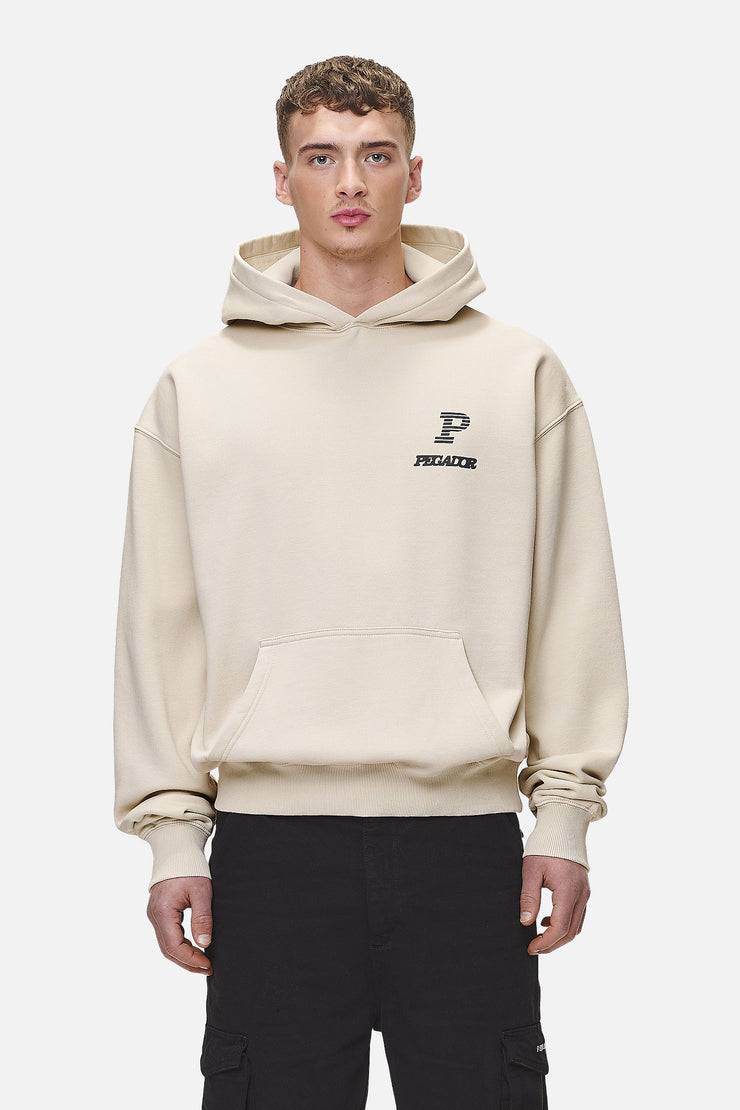 Pegador Baldock Oversized Hoodie Washed Desert Sand