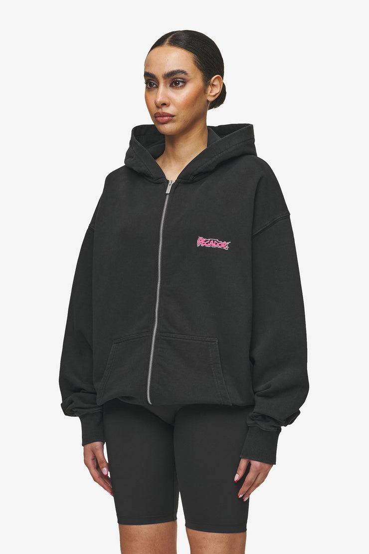 Pegador Barret Terry Oversized Sweat Jacket Vintage Black
