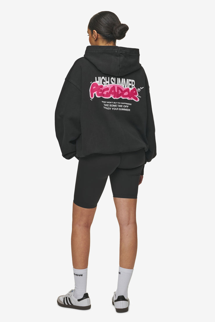 Pegador Barret Terry Oversized Sweat Jacket Vintage Black