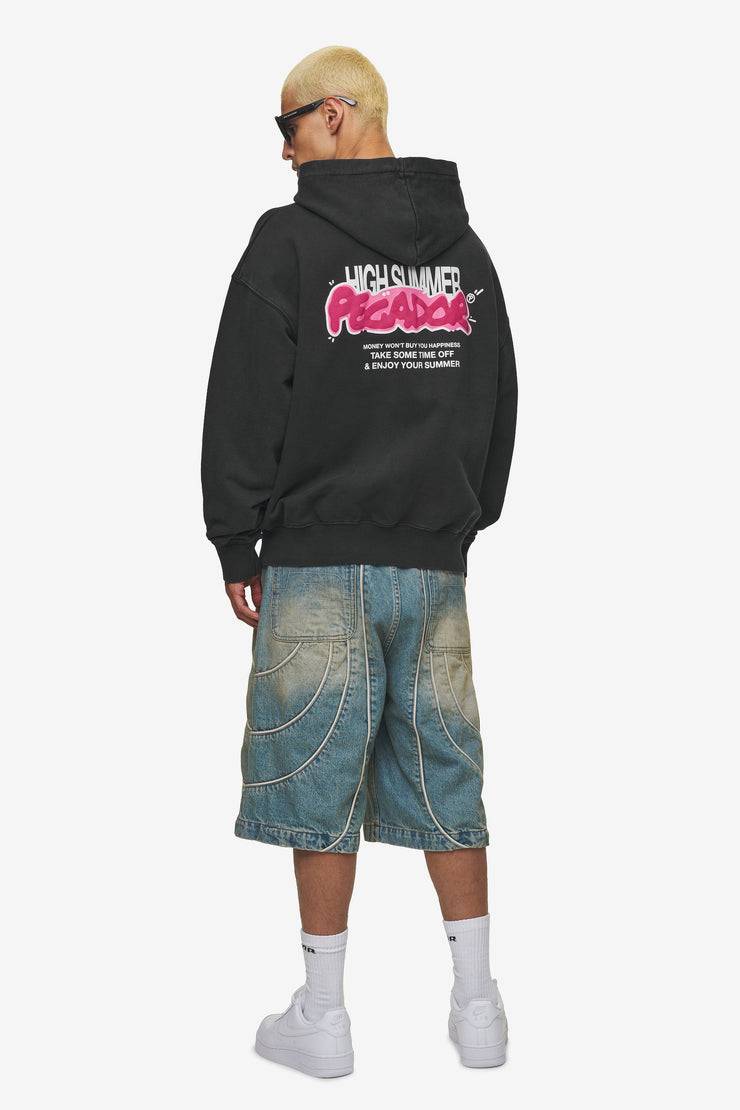 Pegador Barret Terry Oversized Sweat Jacket Vintage Black