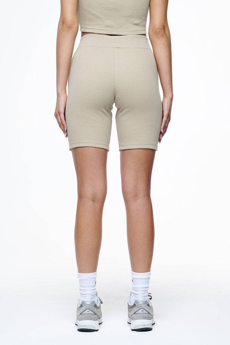 Pegador Barrie Rib Biker Shorts Vintage Washed Espresso