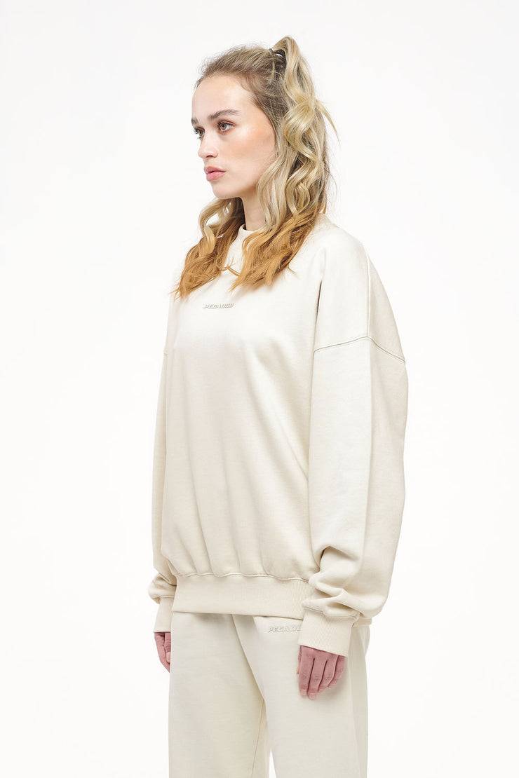 Pegador Bay Oversized Sweater Vintage Washed Angels Cream Gum