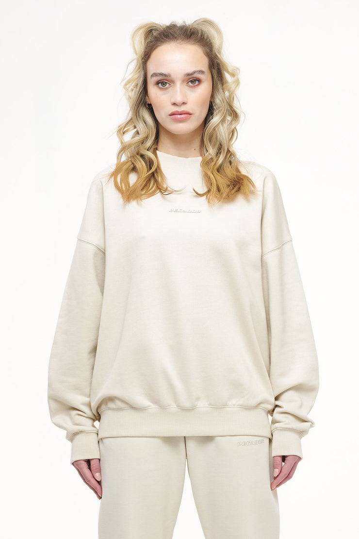 Pegador Bay Oversized Sweater Vintage Washed Angels Cream Gum