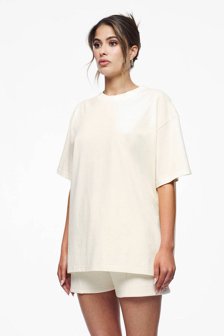 Pegador Bel Air Heavy Oversized Tee Vintage Washed Unbleached Gum