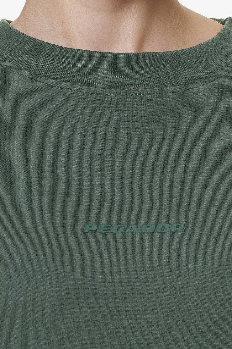 Pegador Bel Air Heavy Oversized Tee Washed Sage Green Gum