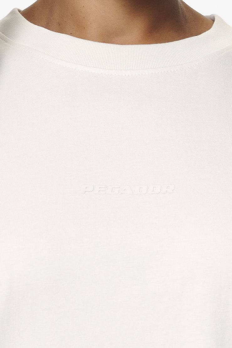 Pegador Bel Air Heavy Oversized Tee Washed Salty Cream Gum