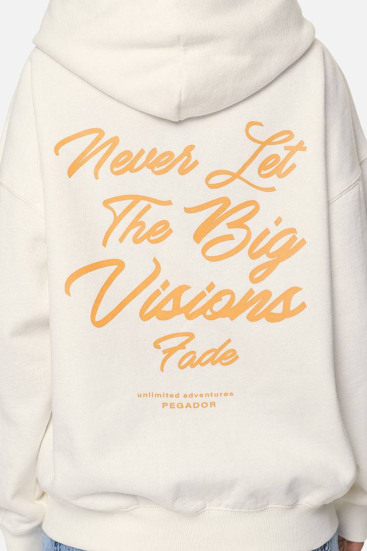 Pegador Berri Oversized Zip Hoodie Washed Coconut Milk