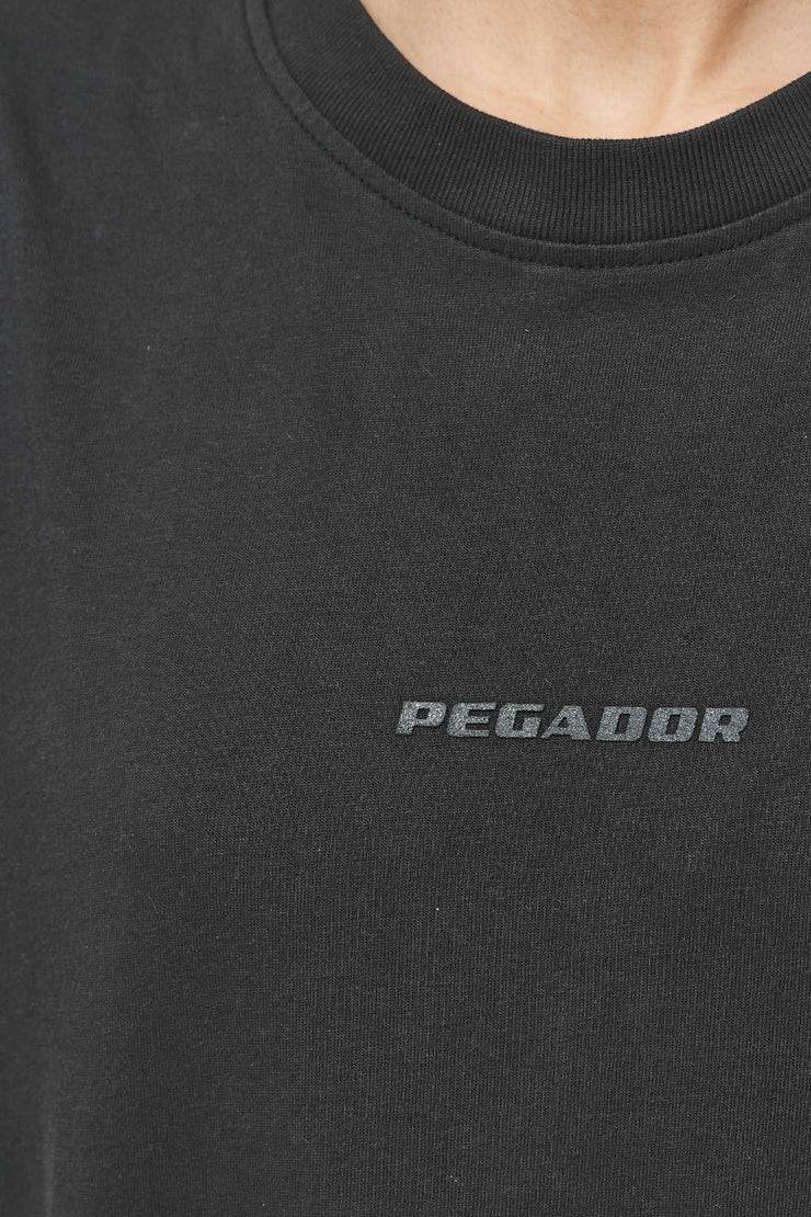 Pegador Beverly Oversized Tee Vintage Washed Iron Grey Gum
