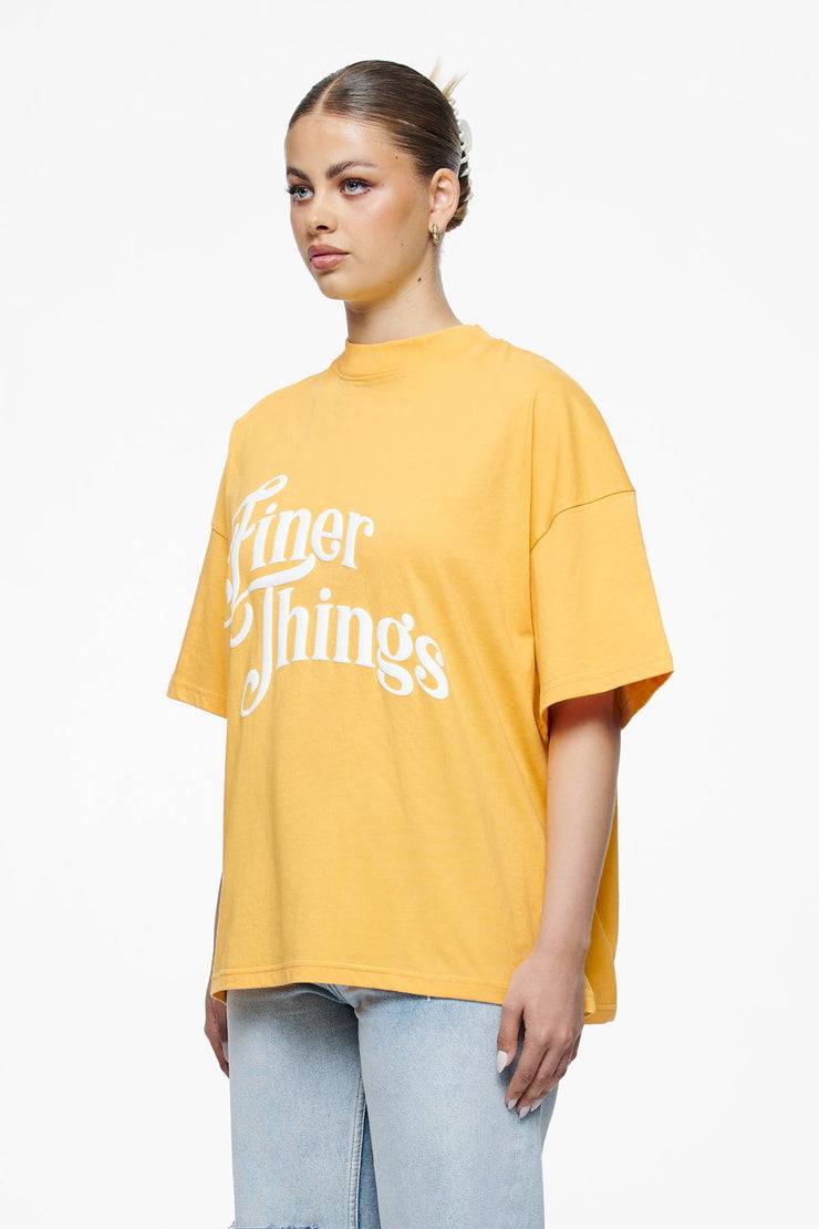 Pegador Birca Heavy Oversized Tee Vintage Washed Golden Sun