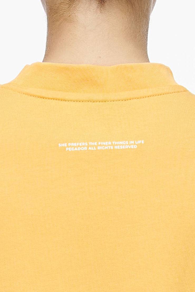 Pegador Birca Heavy Oversized Tee Vintage Washed Golden Sun