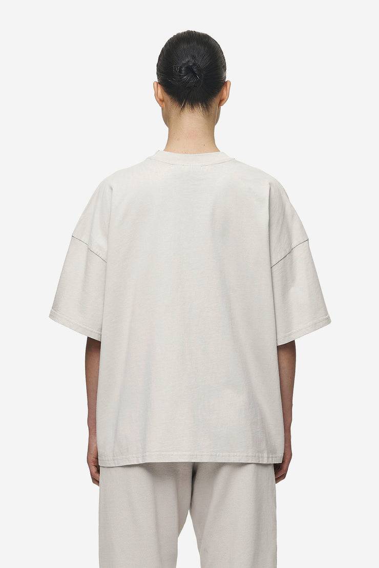 Pegador Bracy Heavy Oversized Tee Washed Moon Grey Black Gum