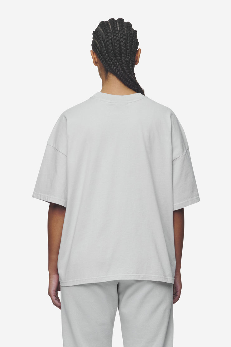 Pegador Bracy Heavy Oversized Tee Washed Sky Grey White Gum