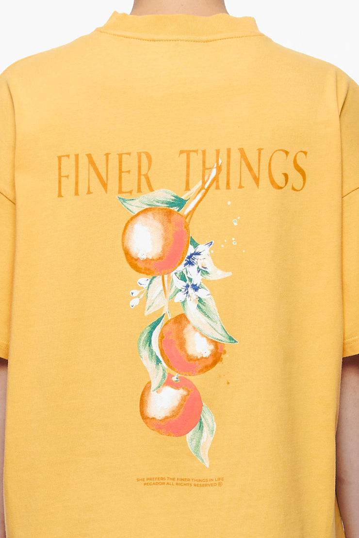 Pegador Brenda Heavy Oversized Tee Vintage Washed Golden Sun