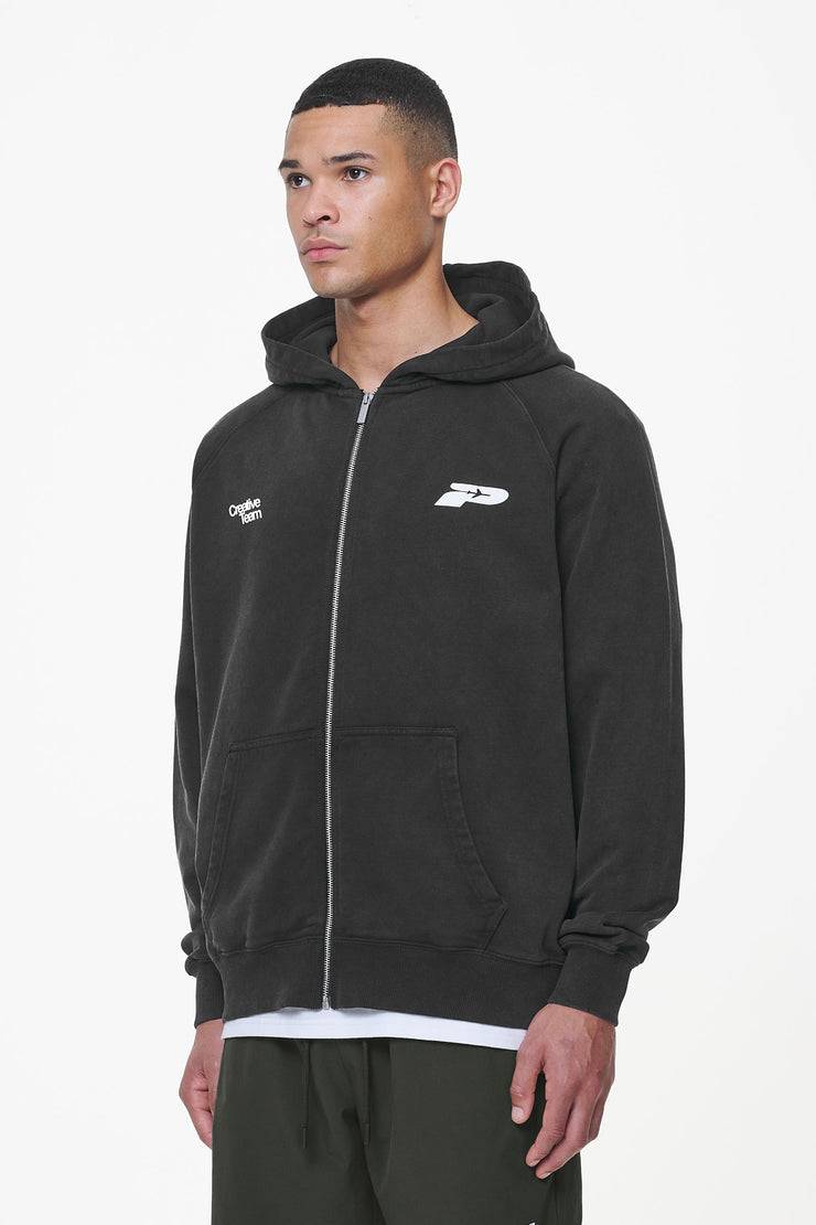 Pegador Caesar Terry Raglan Sweat Jacket Vintage Black