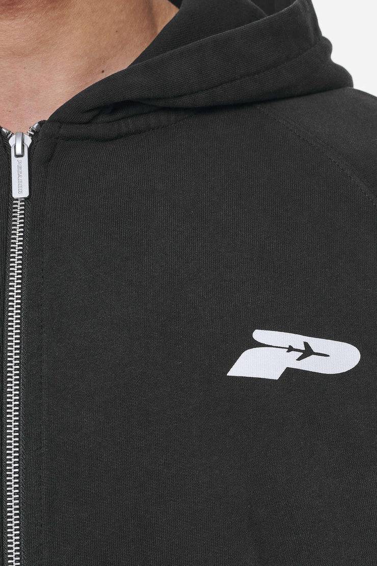 Pegador Caesar Terry Raglan Sweat Jacket Vintage Black