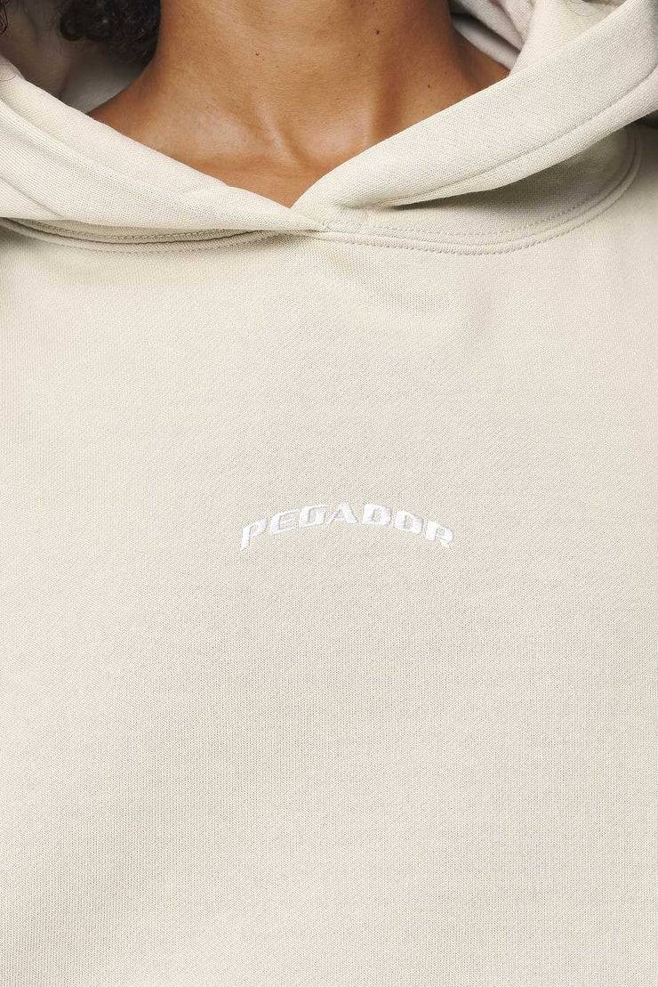 Pegador Camberwell Logo Oversized Hoodie Vintage Washed Bone White