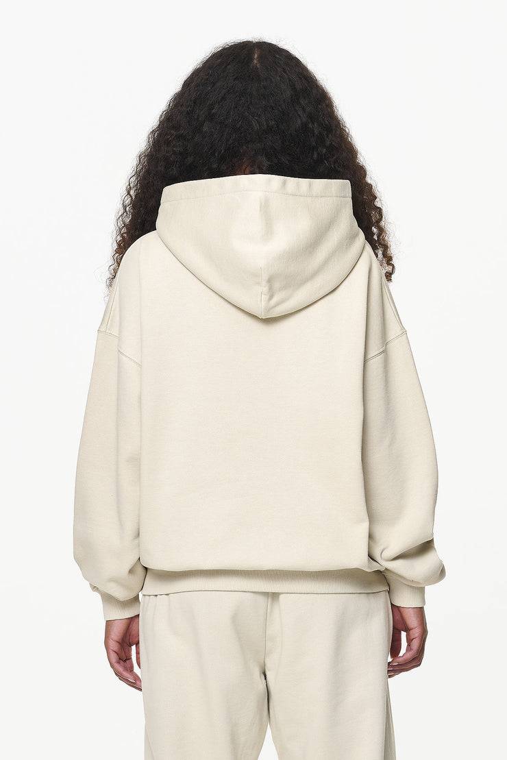 Pegador Camberwell Logo Oversized Hoodie Vintage Washed Bone White