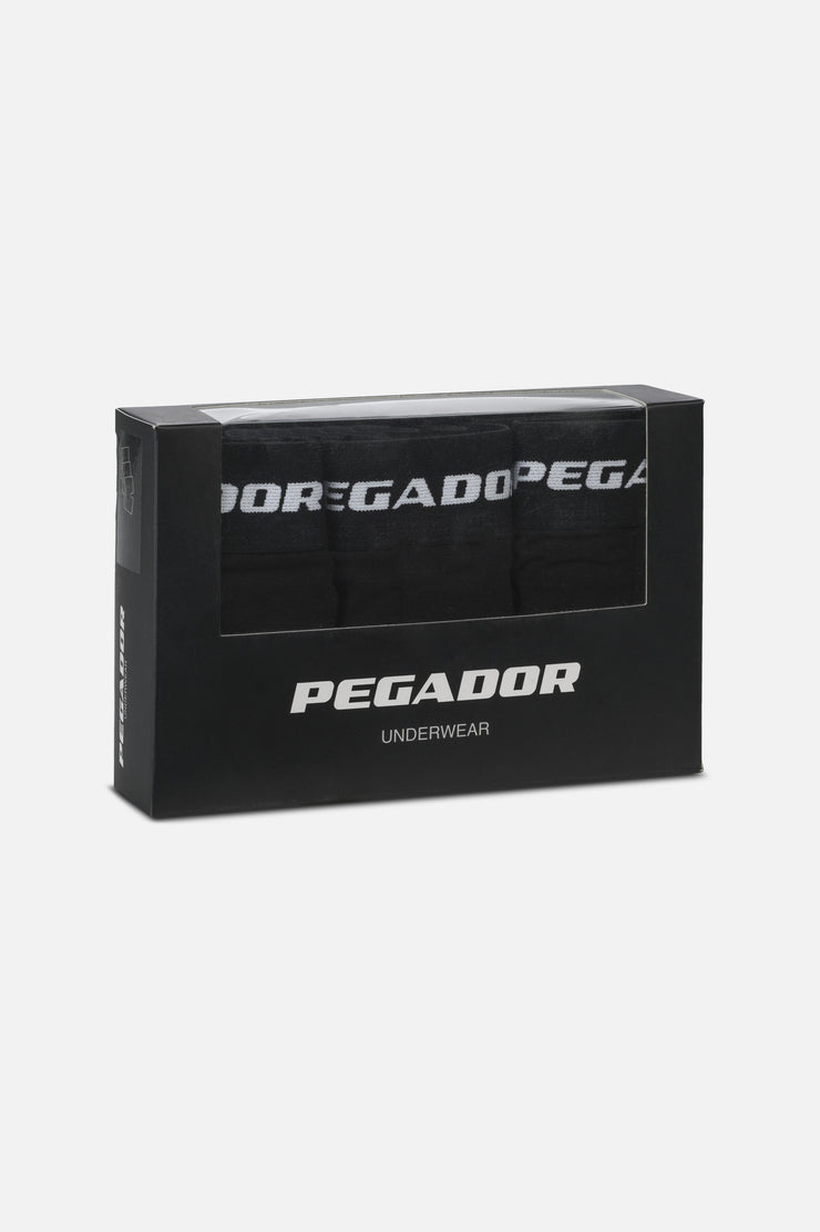 Pegador Camino Boxershorts Single Logo 3 Pack Black Black