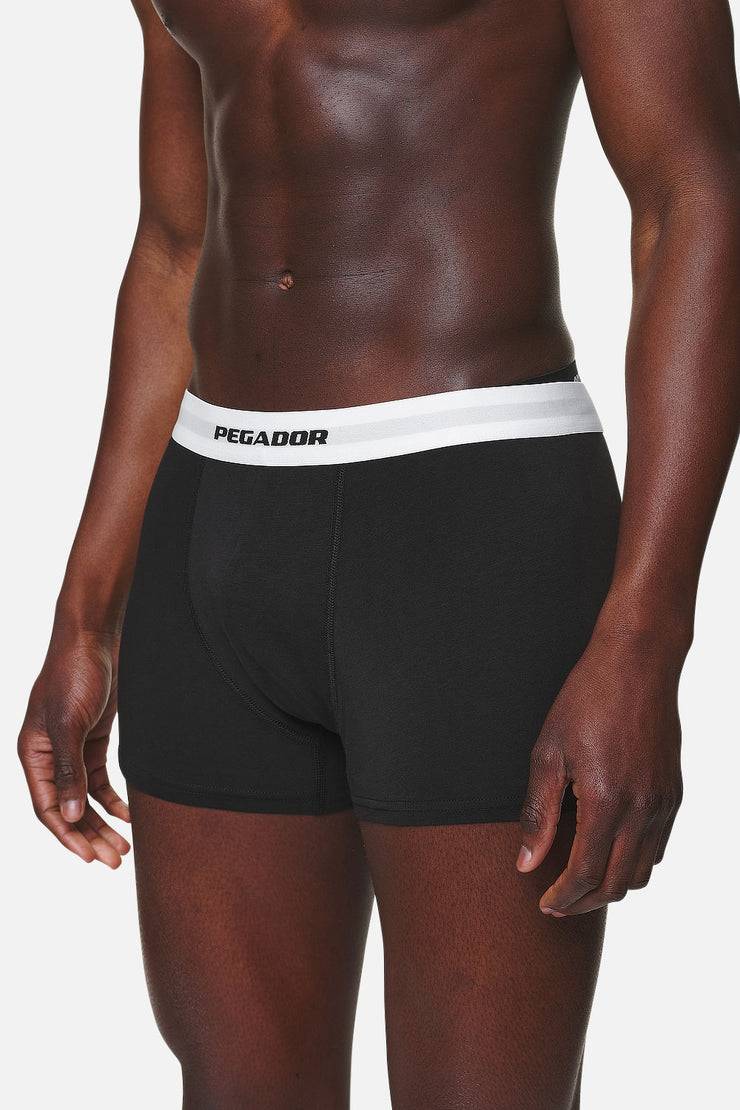 Pegador Camino Boxershorts Single Logo 3 Pack Black White