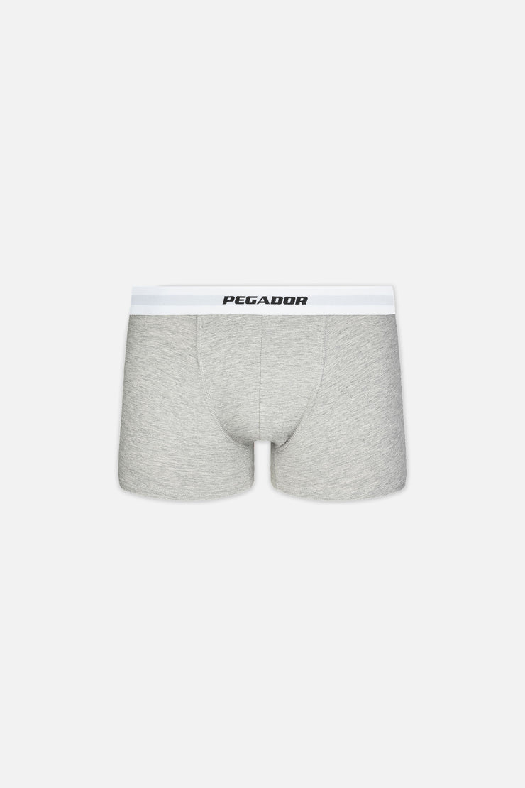 Pegador Camino Boxershorts Single Logo 3 Pack Grey Melange White