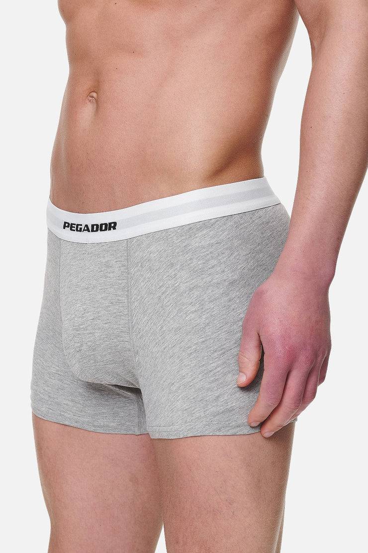 Pegador Camino Boxershorts Single Logo 3 Pack Grey Melange White