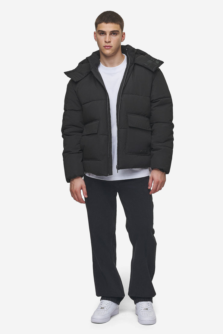 Pegador Carvel Water-Reactive Logo Puffer Jacket Black