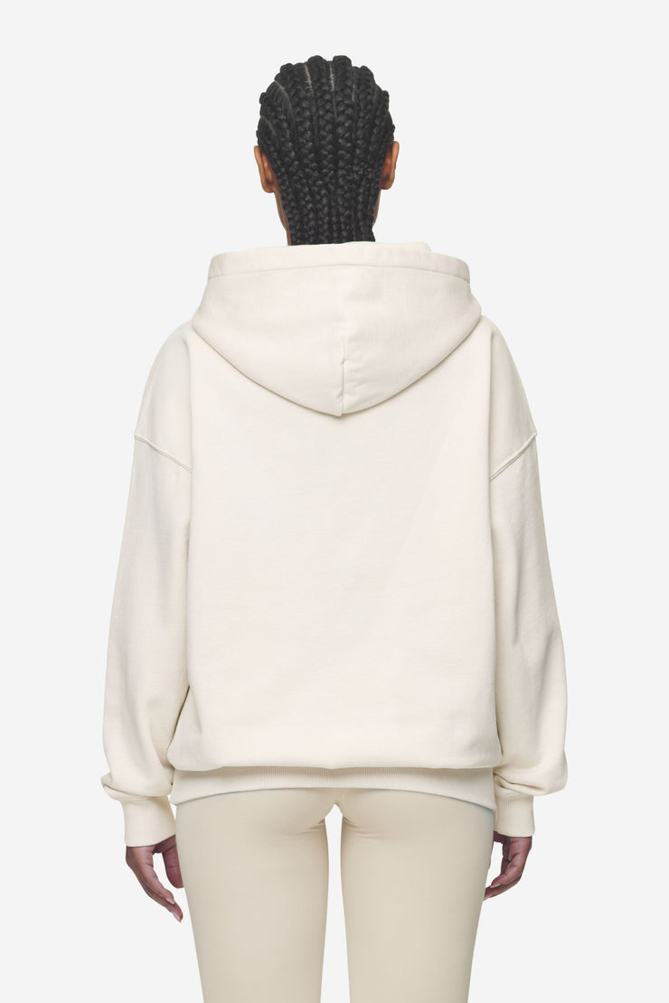 Pegador Clarita Logo Oversized Hoodie Washed Coast Sand White Gum