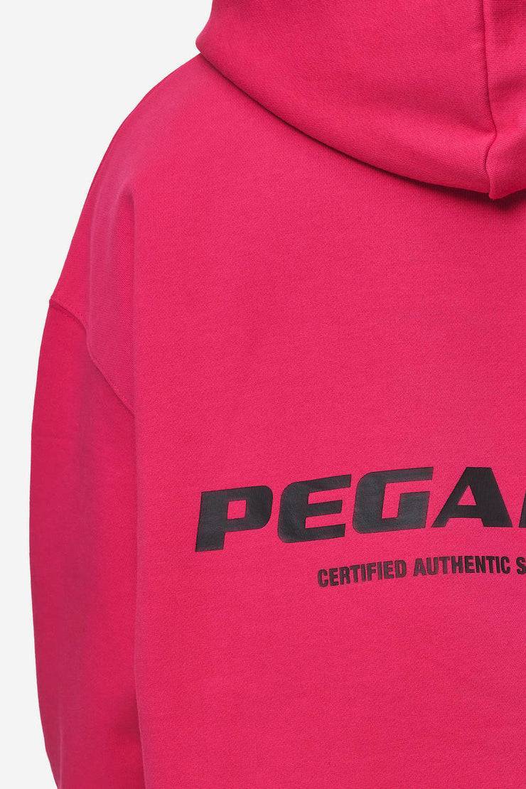 Pegador Colne Logo Oversized Hoodie Washed Virtual Pink Black