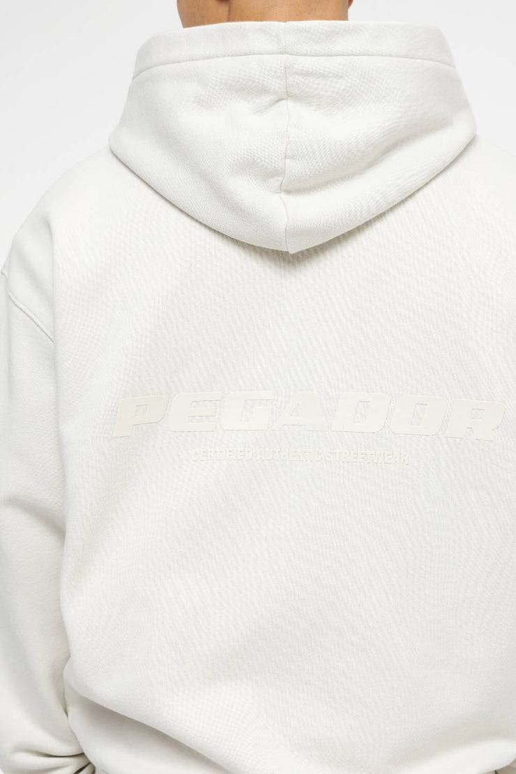 Pegador Colne Logo Oversized Sweat Jacket Vintage Washed Angels Cream Gum