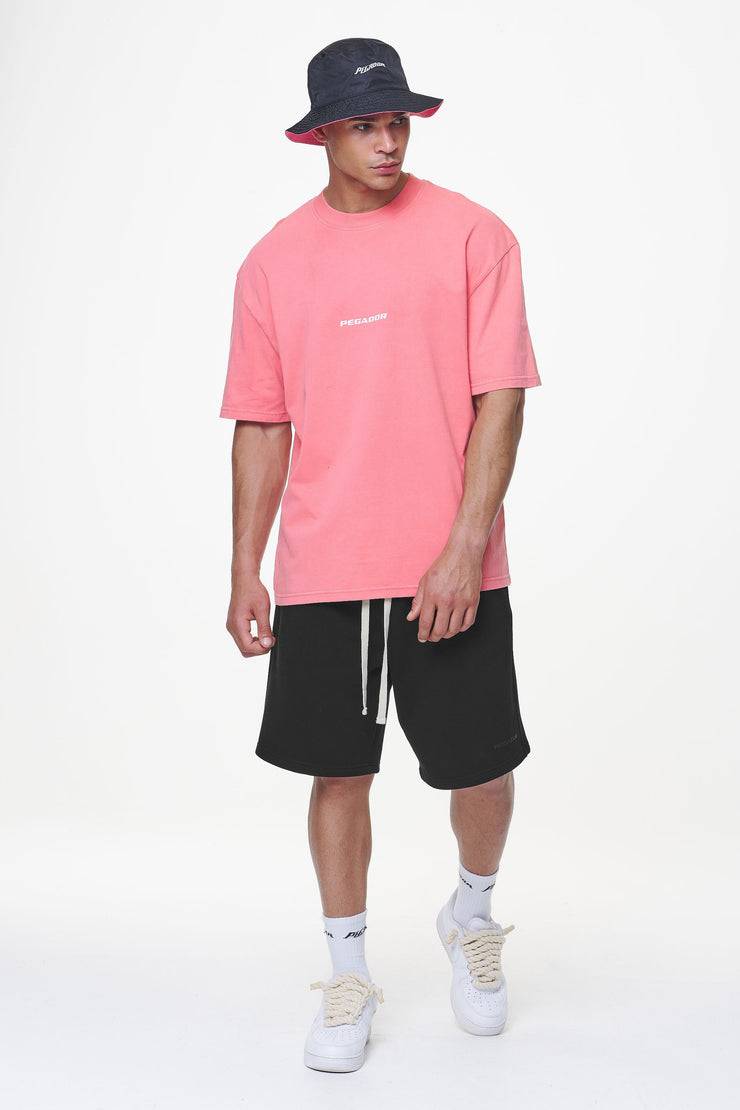 Pegador Colne Logo Oversized Tee Vintage Strawberry