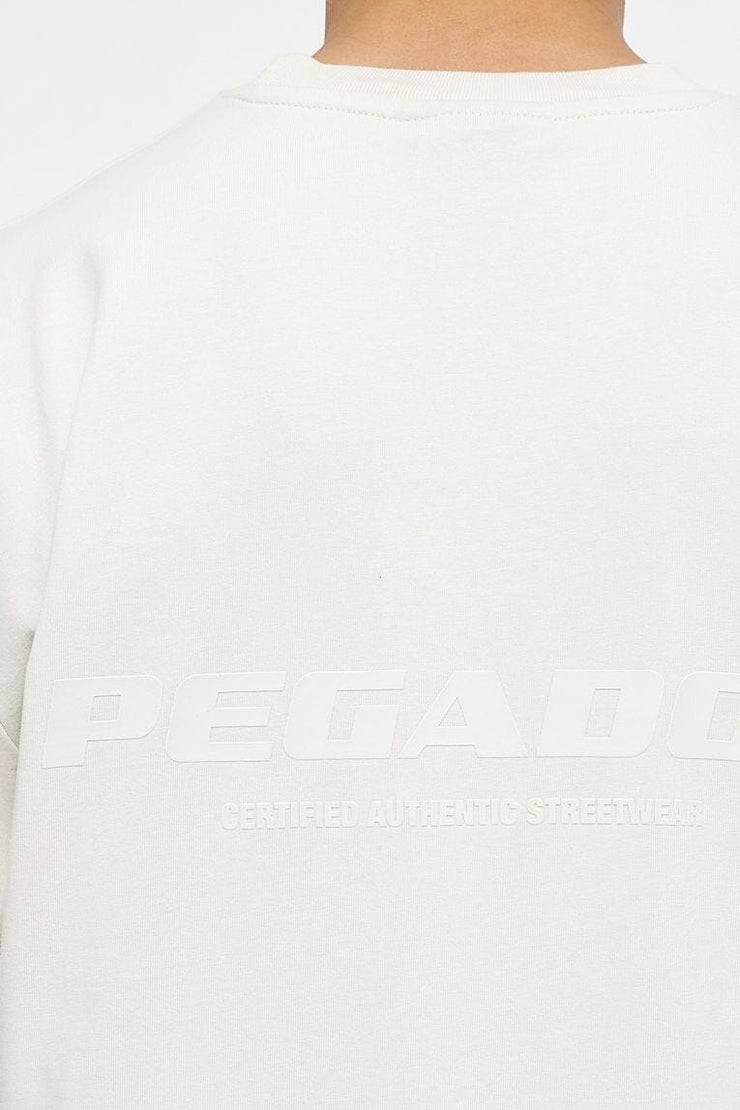 Pegador Colne Logo Oversized Tee Vintage Washed Angels Cream Gum