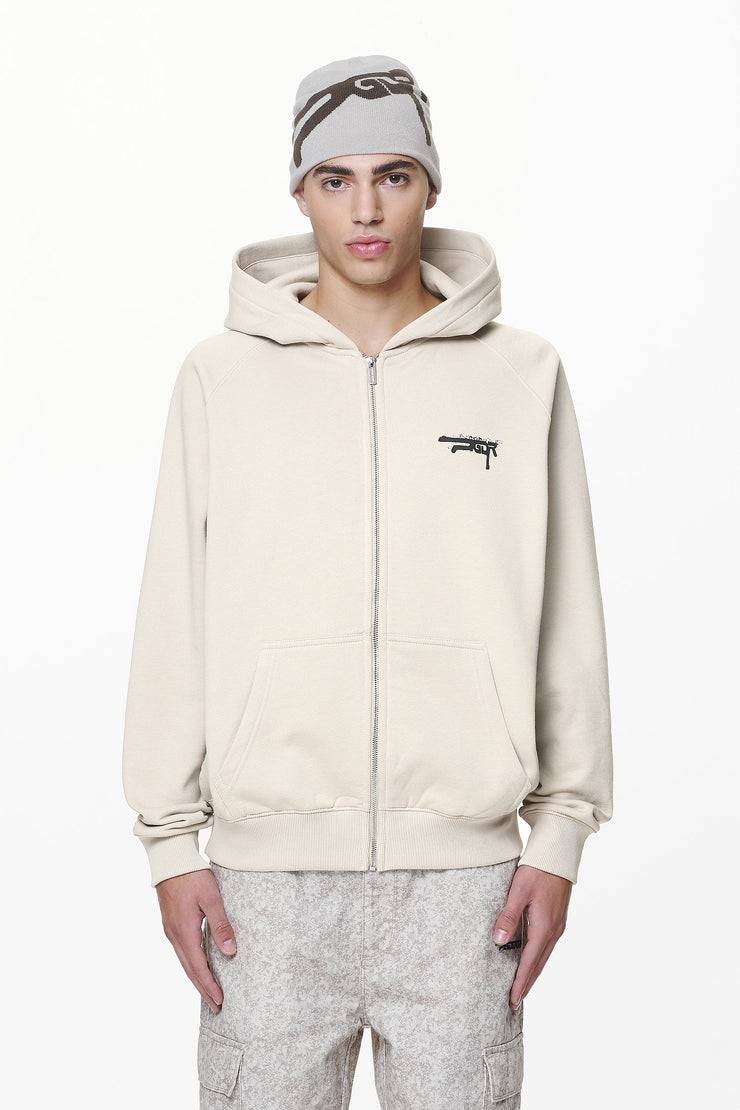 Pegador Condor Raglan Sweat Jacket Washed Dust Cream