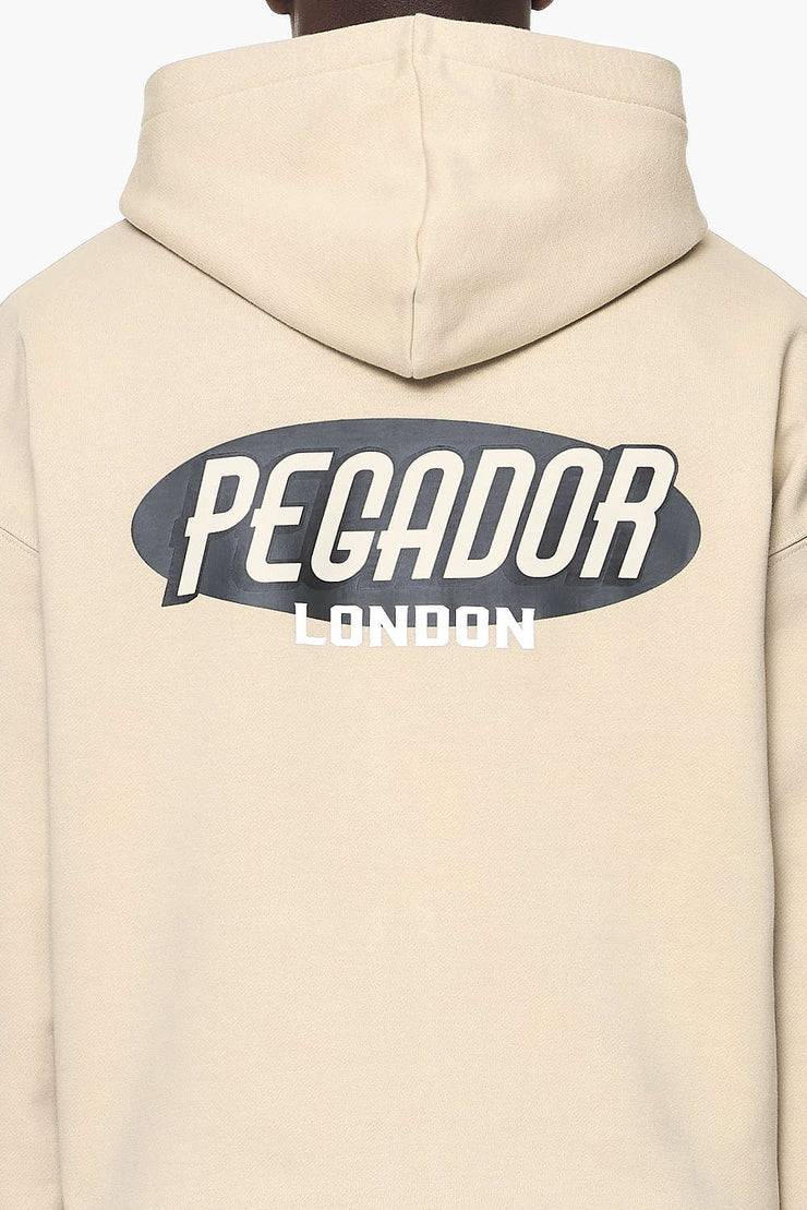 Pegador County Oversized Sweat Jacket Vintage Washed Kingdom Beige