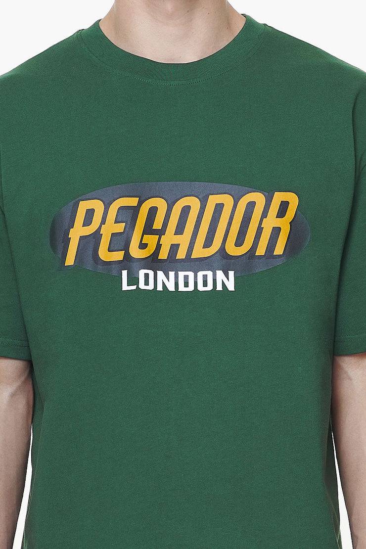 Pegador County Oversized Tee Vintage Washed British Green