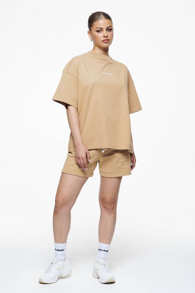 Pegador Culla Logo Heavy Oversized Tee Vintage Washed Espresso