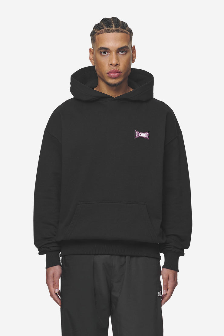 Pegador Dacko Oversized Hoodie Washed Black Bubblegum