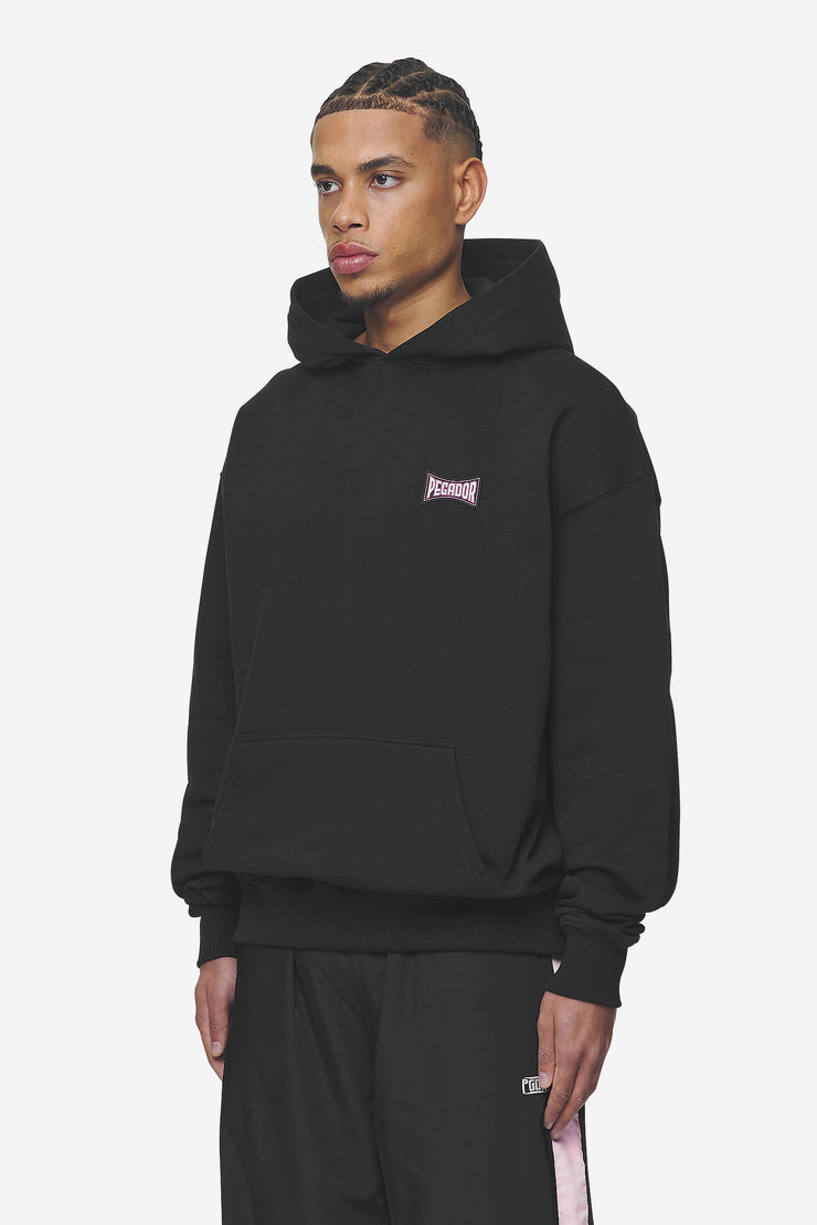 Pegador Dacko Oversized Hoodie Washed Black Bubblegum