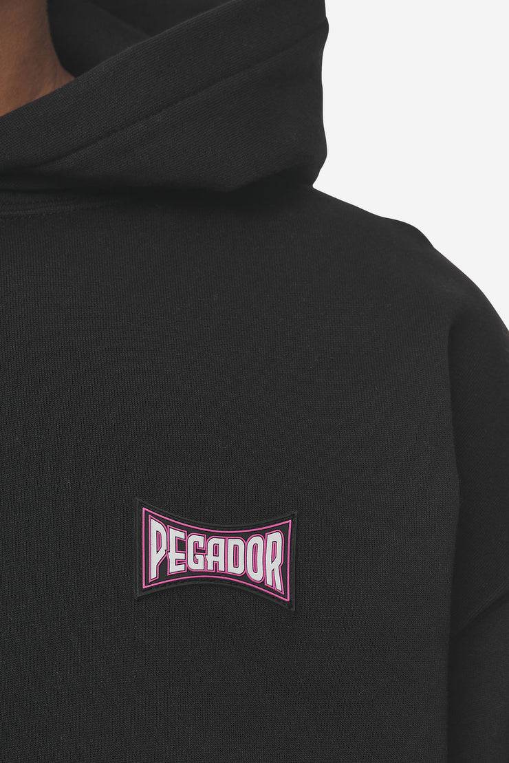 Pegador Dacko Oversized Hoodie Washed Black Bubblegum