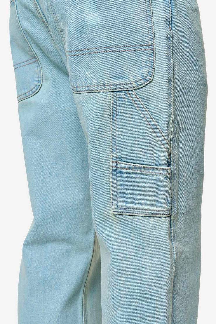 Pegador Daule Baggy Workwear Jeans Sand Washed Blue