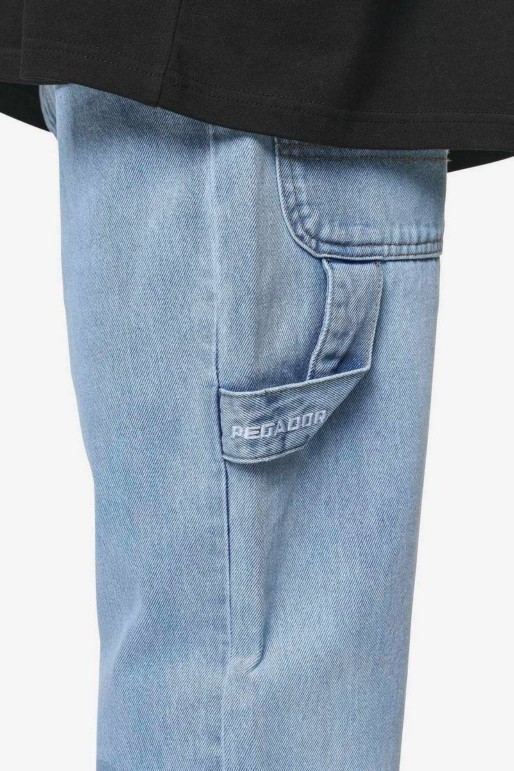 Pegador Daule Baggy Workwear Jeans Washed Light Blue