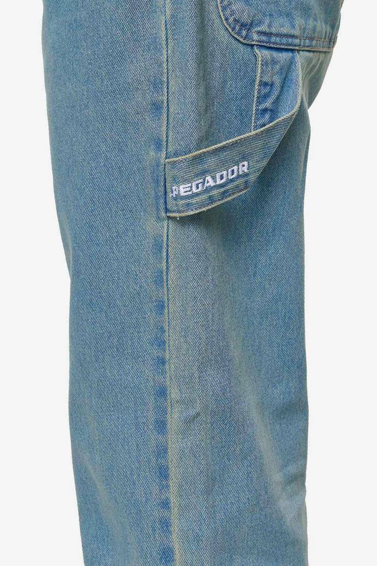 Pegador Daule Baggy Workwear Jeans Washed Vintage Blue