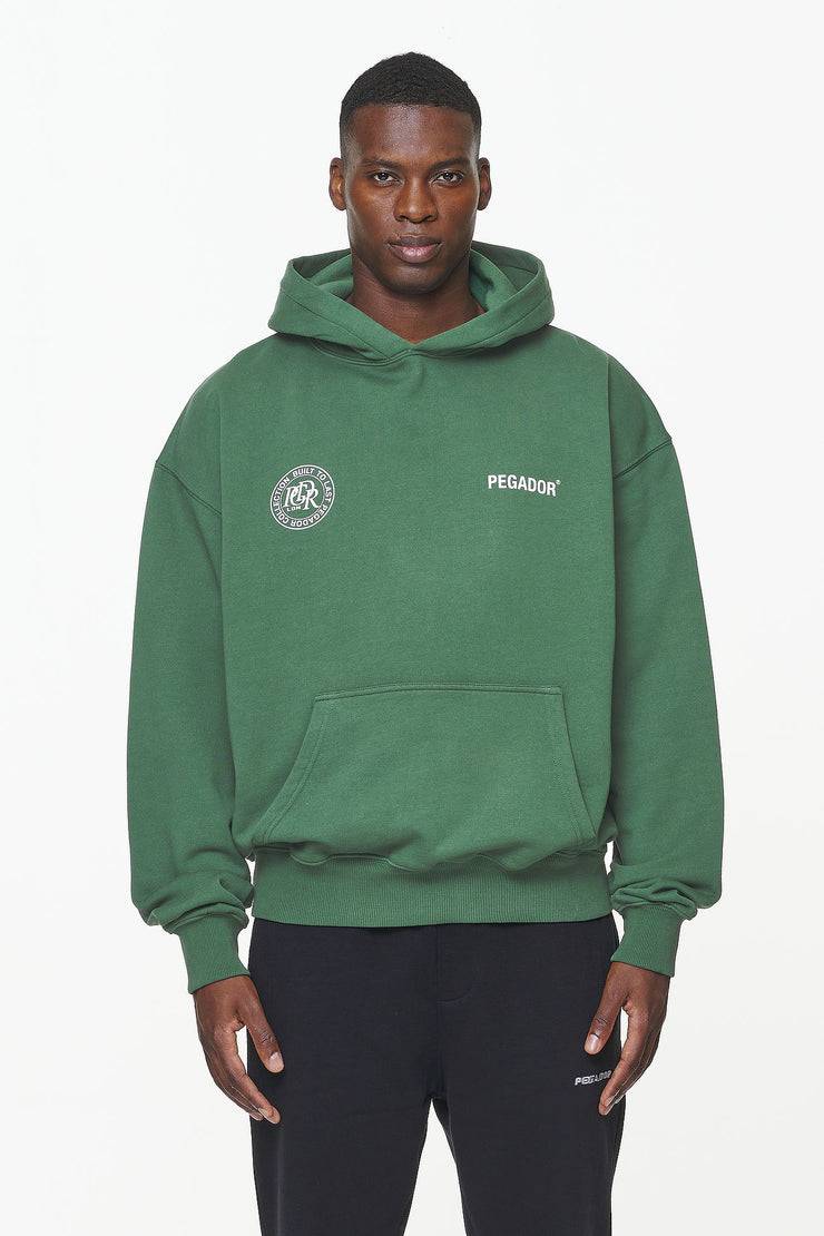 Pegador Dike Oversized Hoodie Vintage British Green
