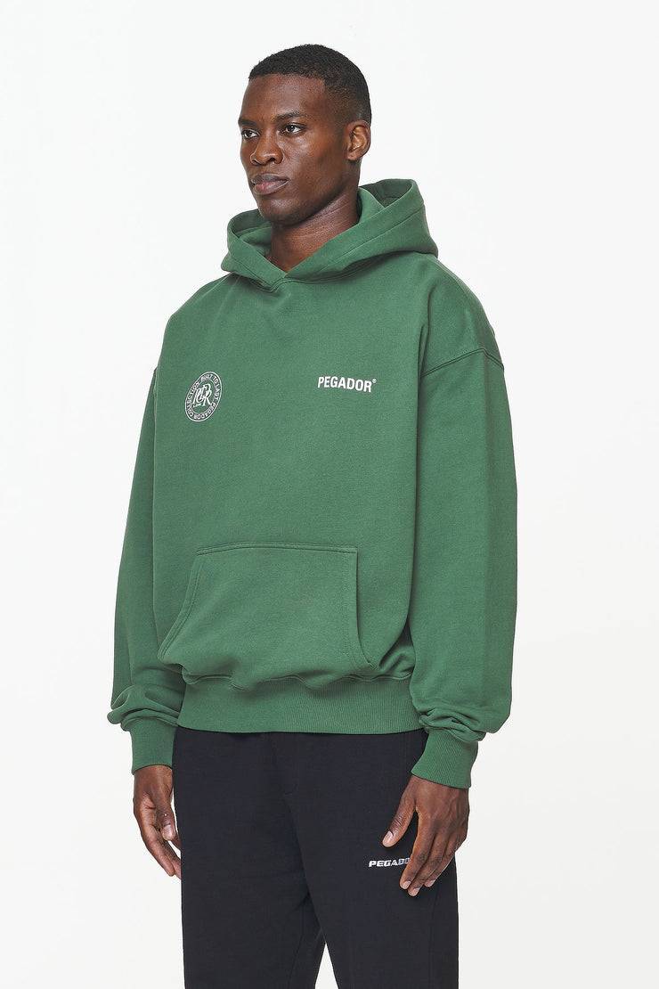 Pegador Dike Oversized Hoodie Vintage British Green