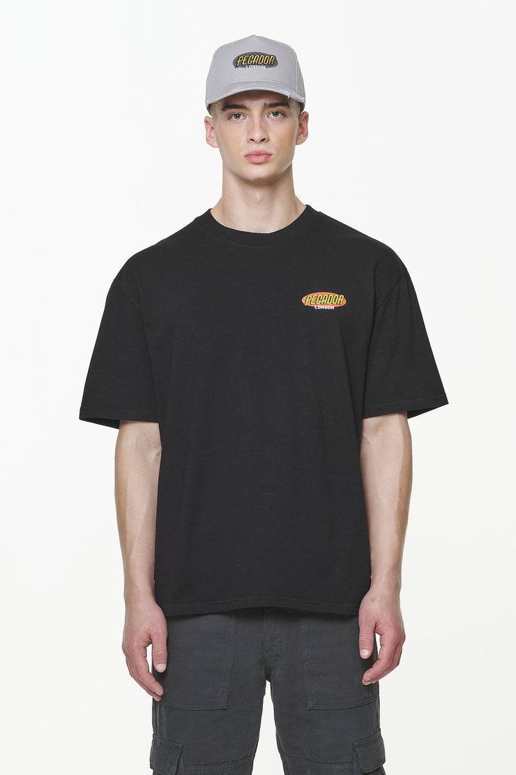 Pegador Docks Oversized Tee Vintage Washed Onyx Black
