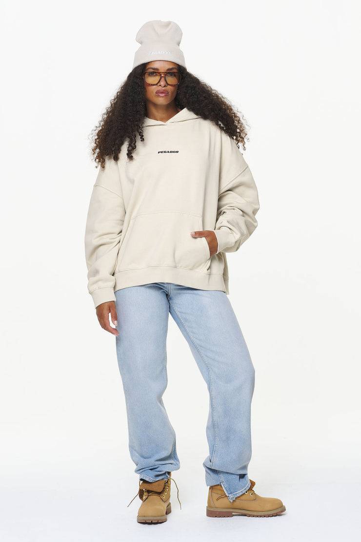 Pegador Dorothy Oversized Hoodie Vintage Washed Bone White