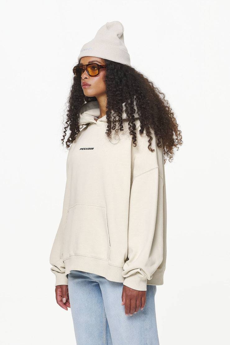 Pegador Dorothy Oversized Hoodie Vintage Washed Bone White