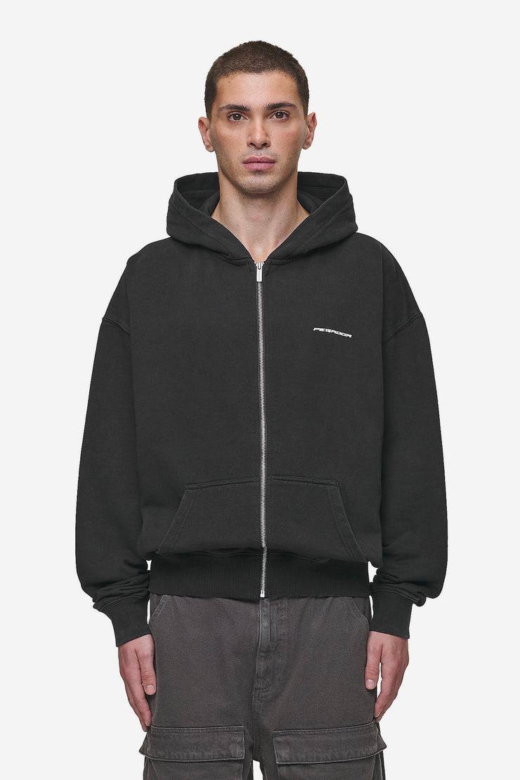 Pegador Dubose Oversized Sweat Jacket Vintage Black