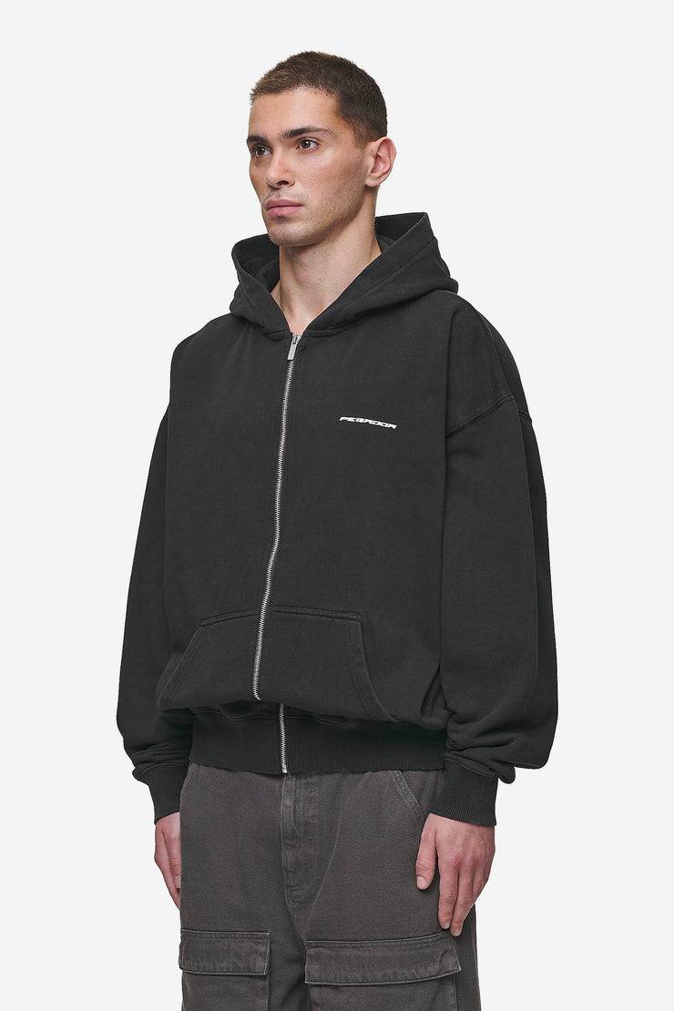 Pegador Dubose Oversized Sweat Jacket Vintage Black