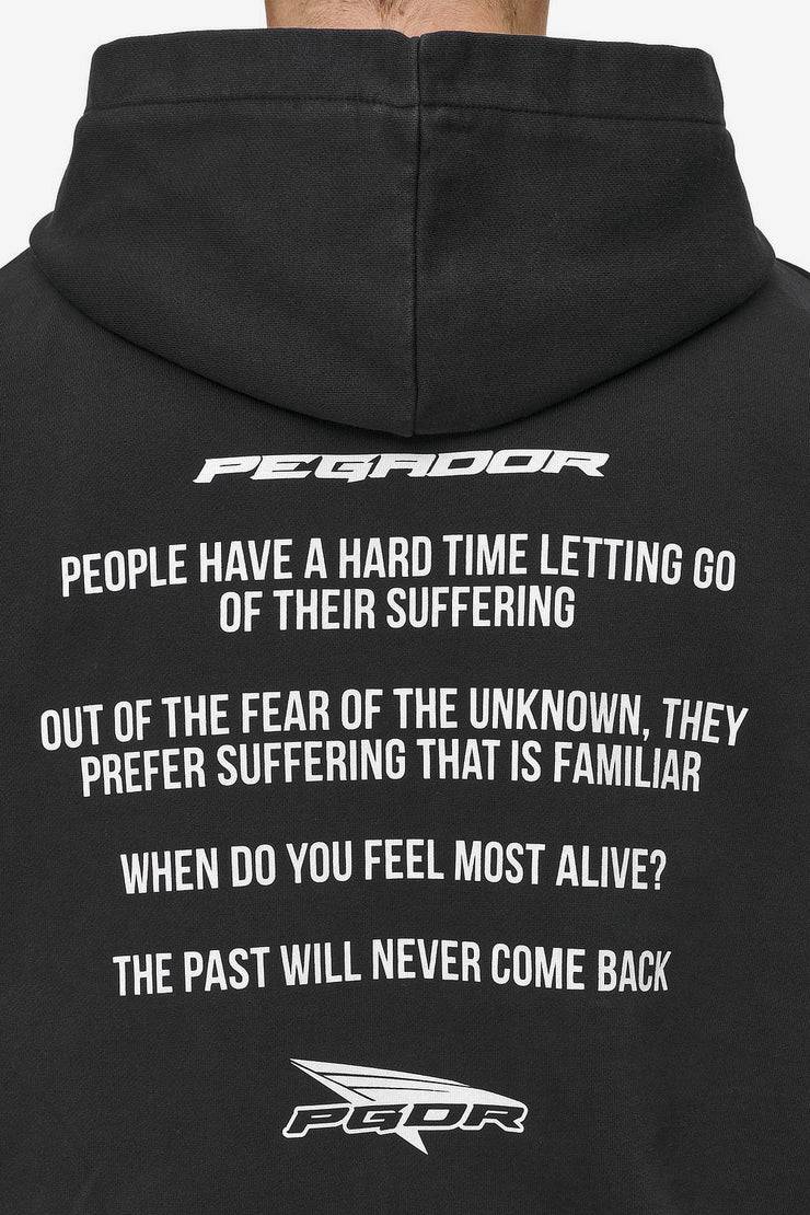 Pegador Dubose Oversized Sweat Jacket Vintage Black