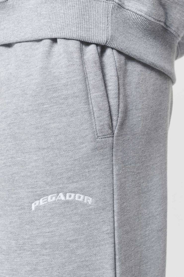 Pegador Durward High Waisted Sweat Pants Grey Melange